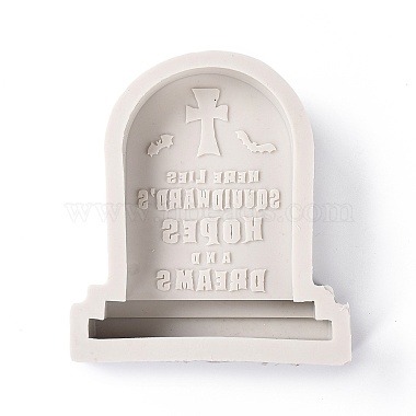 Silicone Halloween Tombstone Candle Molds(DIY-A040-05A)-3