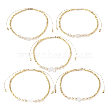 Mixed Shapes Pearl Bracelets