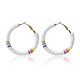 Bohemia Style Colorful Clay Beads Hoop Earrings(JQ3310-10)-1