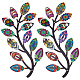 creatcabin 2pcs 2 décoration murale en forme de feuille d'arbre en fer(AJEW-CN0001-53)-1
