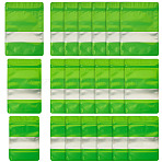 18Pcs 3 Styles PE Resealable Bags with Window, Rectangle, Lime, 15~20x10~14x0.02~0.04cm, Unilateral Thickness: 3.9 Mil(0.1mm), 6pcs/style(OPP-TAD0001-01C)