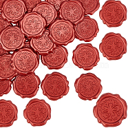 Adhesive Wax Seal Stickers, For Envelope Seal, Indian Red, 30.8x30.8x2.2mm(DIY-WH0201-10A)