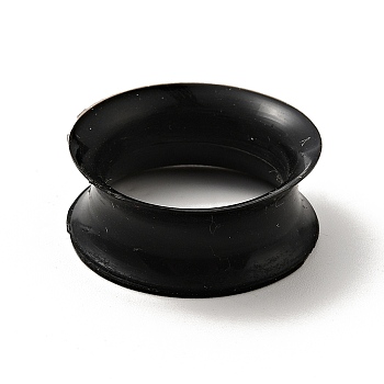 Silicone Ear Plugs Gauges, Tunnel Ear Expander for Men Women, Black, 8.5x22mm, Pin: 18mm
