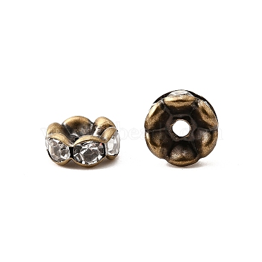 Brass Rhinestone Spacer Beads(X-RB-A014-L8mm-01AB-NF)-4