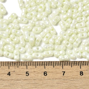 Opaque Colours Luster Glass Seed Beads(SEED-B001-01A-01)-4