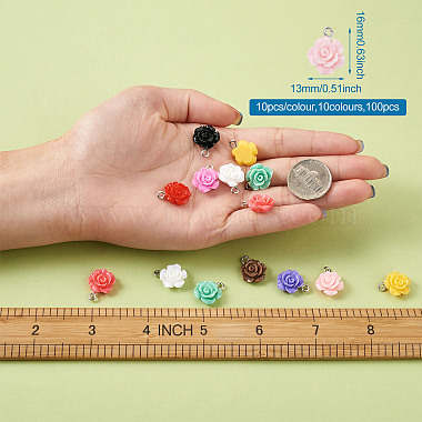 Opaque Resin Pendants(RESI-CD0001-02)-13