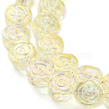 Full Rainbow Plated Electroplate Transparent Glass Beads Strands(EGLA-G037-01A-FR04)-3
