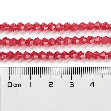 Cuisson des brins de perles de verre transparentes peintes(DGLA-F029-J4mm-09)-5