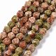 Natural Unakite Beads Strands(G-G990-B02)-1