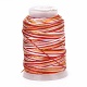 5 Rolls 12-Ply Segment Dyed Polyester Cords(WCOR-P001-01B-012)-1