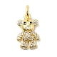 Brass Micro Pave Cubic Zirconia Charms(KK-C139-10G)-1