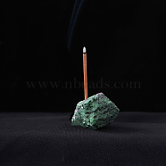 Natural Ruby in Zoisite Incense Burners, Irregular Shape Incense Holders, Home Office Teahouse Zen Buddhist Supplies, 40~60mm(INBU-PW0001-20K)