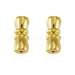 Brass Screw Clasps, Golden, 10~11.5x4.5~5mm(KK-TAC0003-05G)