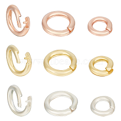 6Pcs 6 Styles 925 Sterling Silver Open Jump Rings, Round Ring with 925 Stamp, for Jewelry Making Accessories, Mixed Color, 15 Gauge, 6~8x1.5mm, Inner Diameter: 3.5~5mm, 1pc/style(STER-GO0001-17)