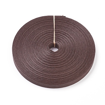 Paper Ribbons, for Rattan Woven Making, 12-Ply, Coconut Brown, 15.5mm, about 20m/roll
