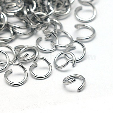 Jewelry Findings Original Color Stainless Steel Jump Rings(X-STAS-E011-5x0.7mm)-1