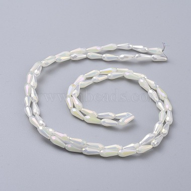 Perlas de vidrio opaco galvanizado hebras(X-EGLA-L015-FR-B11)-3