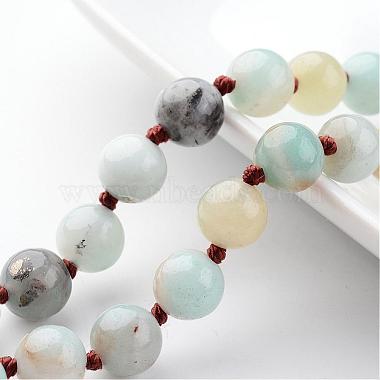 Natural Flower Amazonite Necklaces(NJEW-D264-01)-2