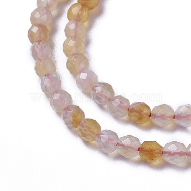 Natural Red Chalcedony Beads Strands(G-F596-22-4mm)-3