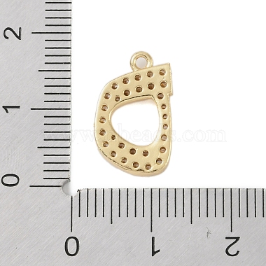 Rack Plating Brass Micro Pave Clear Cubic Zirconia Pendants(KK-A224-03C-G)-3