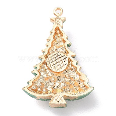 Christmas Zinc Alloy Rhinestone Pendnats(X-PALLOY-K008-01C-KCG)-2