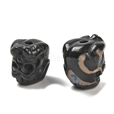Tibetan Style dZi Beads(TDZI-R002-01C)-2