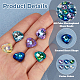 48Pcs Electroplated Glass Pendants(EGLA-HS0001-13)-4
