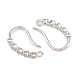 Brass Rhinestone Earring Hooks(KK-C261-01A-P)-2
