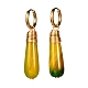 Handmade Natural Agate Dangle Hoop Earrings(X1-EJEW-JE04678-03)-1