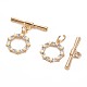 Brass Micro Pave Clear Cubic Zirconia Toggle Clasps(KK-S356-500G-NF)-3