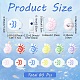 80Pcs 2 Styles Opaque Acrylic Beads(SACR-YW0002-18)-2