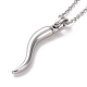304 Stainless Steel Pepper Shape Pendant Necklace for Women(STAS-E154-19P)-1