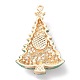 Christmas Zinc Alloy Rhinestone Pendnats(X-PALLOY-K008-01C-KCG)-2