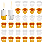 20Pcs 2 Colors Aluminum Candle Cup, for Jar Candle Accessories, Hat Shape, Mixed Color, 2.7x1.79cm, Inner Diameter: 1.98cm(FIND-PH0004-53)