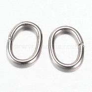 201 Stainless Steel Quick Link Connectors, Linking Rings, Oval, Stainless Steel Color, 8x6x1mm, Hole: 3.5x6mm, 2000pcs/bag(STAS-G081-04P)