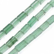 Natural Green Aventurine Beads Strands, Cuboid, 4~5x2x2mm, Hole: 0.8mm, about 82~84pcs/strand, 14.76~15.15 inch(37.5~38.5cm)(G-S299-138)