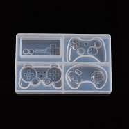 Gamepad Silicone Molds, Resin Casting Molds, For UV Resin, Epoxy Resin Jewelry Making, White, 99x61.5x10mm, Inner Size: about 20~27x38~41.5mm(X-AJEW-WH0022-06)