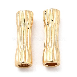 Brass Beads, Column, Real 18K Gold Plated, 14.5x4.5mm, Hole: 3mm(KK-F860-72G)