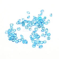 Transparent Acrylic Rhinestone Cabochons, Point Back, Diamond, Light Sky Blue, 3x2.5mm, about 495~500pcs/bag(TACR-WH0013-02A)