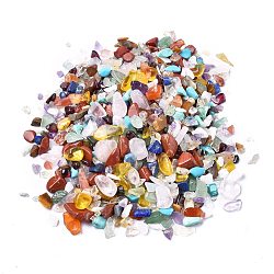 Natural & Synthetic Gemstone Beads, No Hole/Undrilled, Mixed Dyed and Undyed, Chips, 1~11x1~8mm(G-XCP0006-15)