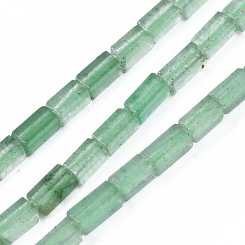 Natural Green Aventurine Beads Strands, Cuboid, 4~5x2x2mm, Hole: 0.8mm, about 82~84pcs/strand, 14.76~15.15 inch(37.5~38.5cm)