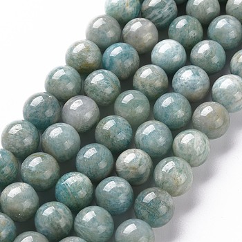 Natural Amazonite Beads Strands, Round, 10mm, Hole: 1mm, about 37~38pcs/strand, 14.96~15.35 inch(38~39cm)