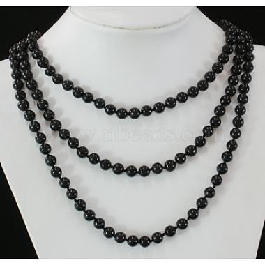 Glass Pearl Beaded Necklaces(X-N193-38)-2