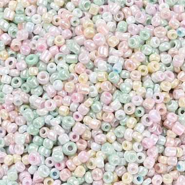 Opaque Colours Luster Glass Seed Beads(SEED-A030-11D)-2