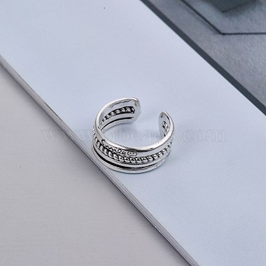 Adjustable Brass Cuff Finger Rings(RJEW-BB70594)-2