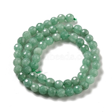 Chapelets de perles en aventurine vert naturel(G-E571-40)-3