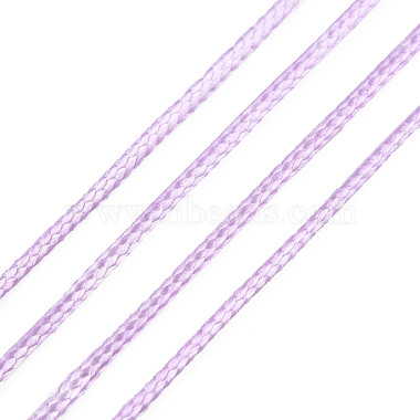 1mm Plum Waxed Polyester Cord Thread & Cord