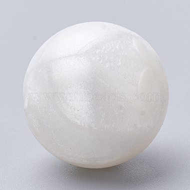 8mm Snow Round Silicone Beads