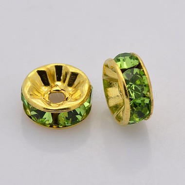 Brass Rhinestone Spacer Beads(RB-A014-Z6mm-07G)-2
