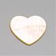 Natural White Shell Mother of Pearl Shell Cabochons(SSHEL-R041-53)-3